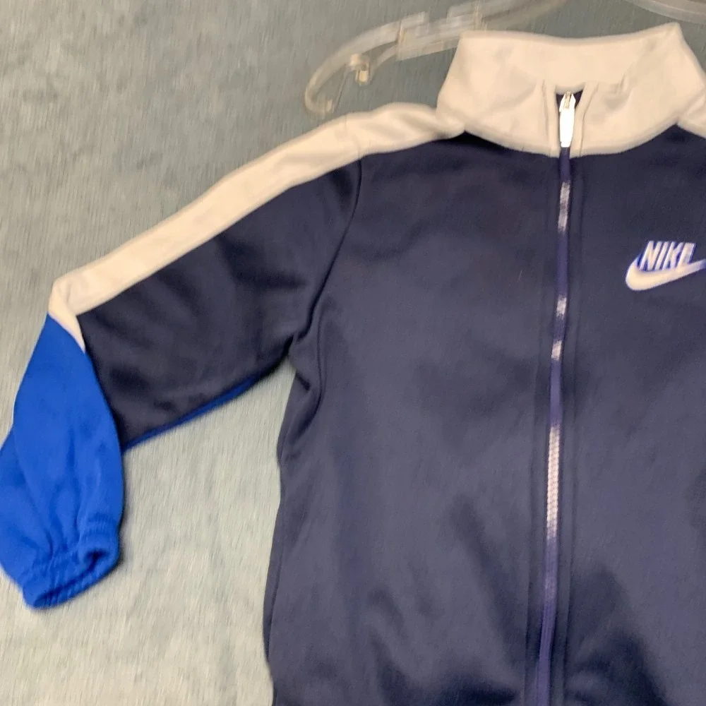Nike Tracksuit Jacket Boys Multi Colorblock Swoosh Mock Neck Full Zip Winter